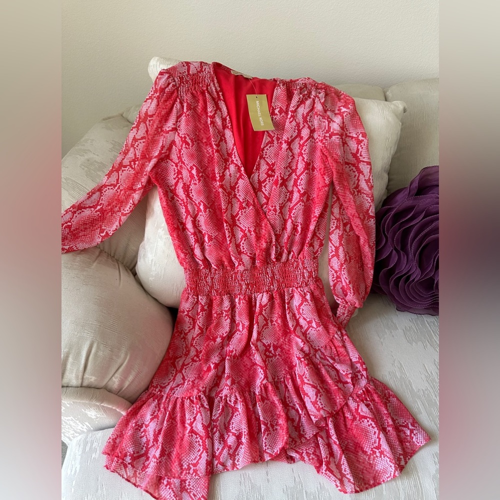 Michael Kors Sea Coral sundress. Red with hint of white size medium.